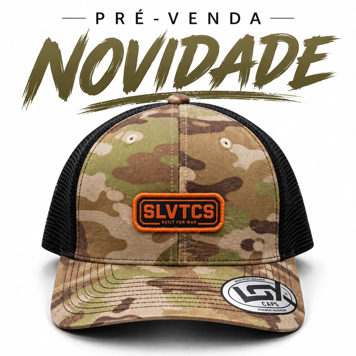 Boné SLVTCS Army com grade preta
