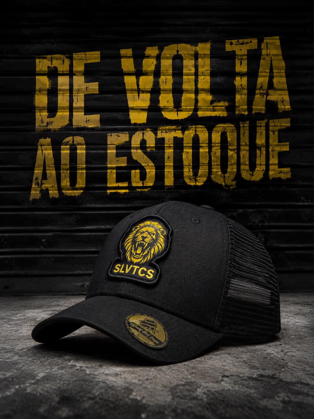 Boné SLVTCS Preto Novo Modelo - Com Leão